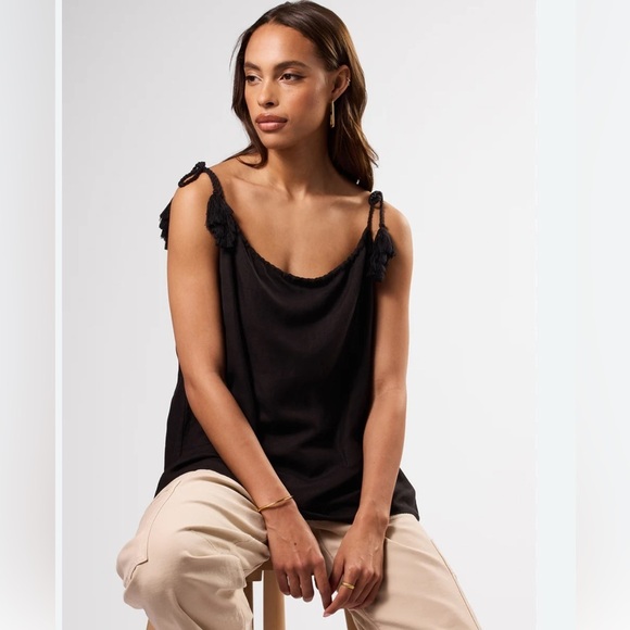 Amour Vert Black Cor Cor Sierra Tank, Medium, NWT - Picture 3 of 10